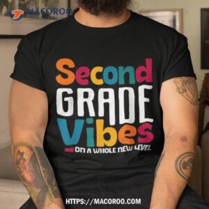 second grade vibes vintage 1st day of school team 2nd grade shirt tshirt