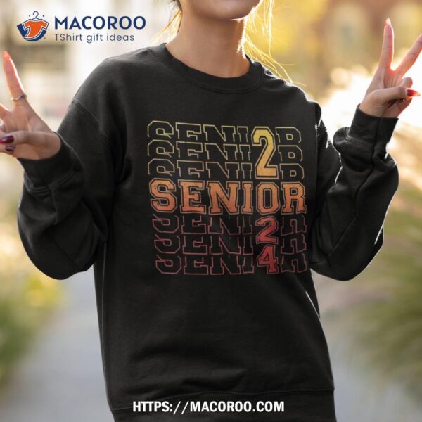 Senior 2024 Class Of Graduation Day School Cool Novelty Shirt