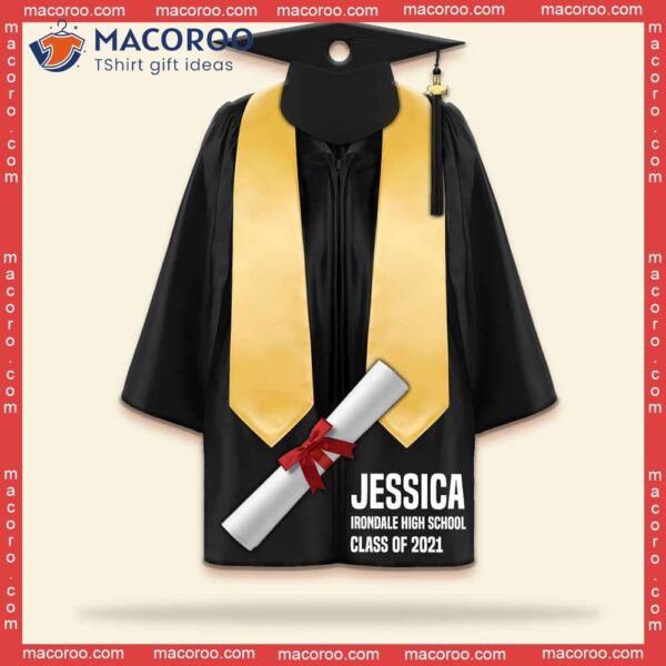 Senior Graduate Cap And Gown Custom-shaped Name Christmas Acrylic Ornament