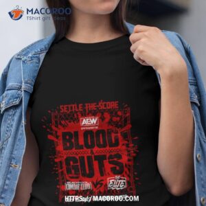 settle the score blood and guts july 19 2023 event shirt tshirt
