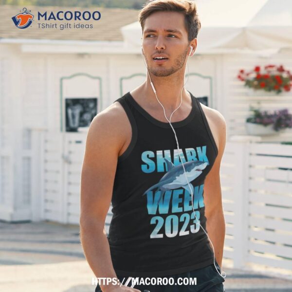 Shark 2023 Week Passion For Shark Lover Family Scuba Diver Shirt