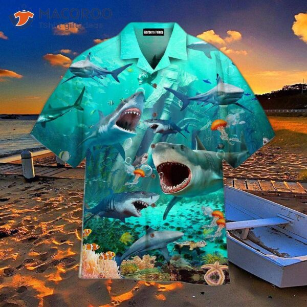 Sharks War Under The Ocean Hawaiian Shirts