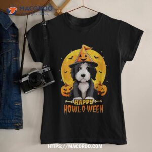 Sheepadoodle Halloween Dog Howl O Ween Funny Pet Shirt, Halloween Gifts For Kids
