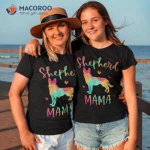 shepherd mama colorful german gifts dog mom shirt tshirt 3