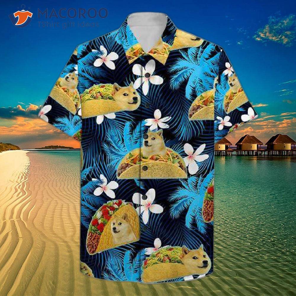 Shiba Blue Hawaiian Shirts Shiba Blue Hawaiian Shirts