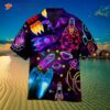 Shoot For The Stars Glowing Rocket Hawaiian Shirts