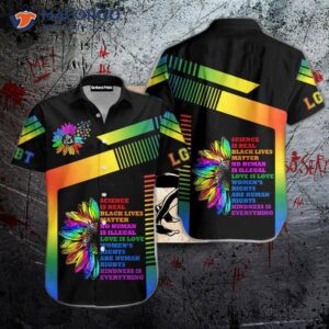 “show Your Pride With Lgbt Hawaiian Shirts: Be Kind!”