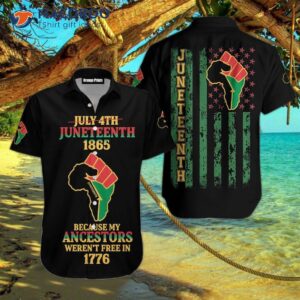 since 1865 juneteenth has been a day to commemorate black americans because my ancestors weren t free in 1776 hawaiian shirts are often worn on this day 0