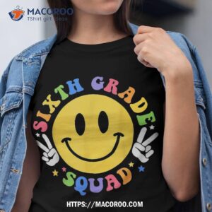 sixth grade squad back to school retro 6th teachers shirt tshirt