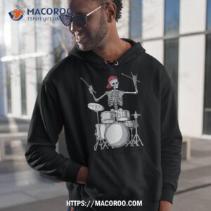 skeleton drummer halloween costume playing drums gift shirt halloween gift for grandchildren hoodie 1