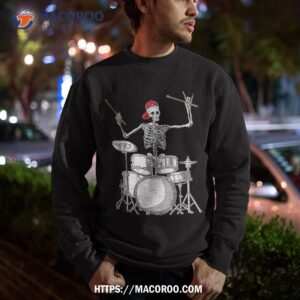 skeleton drummer halloween costume playing drums gift shirt halloween gift for grandchildren sweatshirt