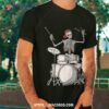 Skeleton Drummer Halloween Costume Playing Drums Gift Shirt, Halloween Gift For Grandchildren