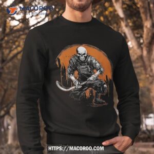 skeleton ice hockey t ee halloween funny skull gifts graphic shirt halloween presents sweatshirt