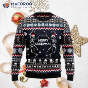 Skeleton Merry Christmas Ugly Sweater