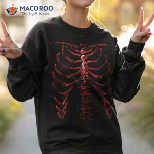 skeleton rib cage cool halloween shirt ver 1r sweatshirt 2