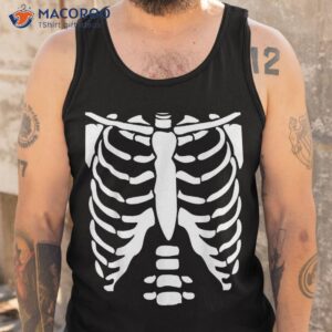 skeleton shirt halloween costume rib cage anatomy tank top