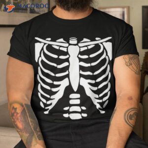 skeleton shirt halloween costume rib cage anatomy tshirt