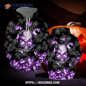 Skull All Over Print 3D Hoodie, Candy Treats For Halloween