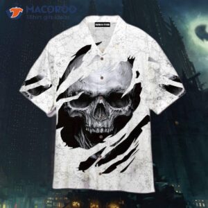 Skull Black Hawaiian Shirts
