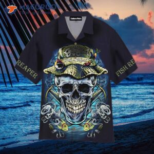 Skull Fisherman Reaper Hawaiian Shirts