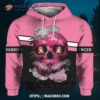 Skull Flower Breast Cancer Awareness All Over Print, Halloween Birthday Gifts