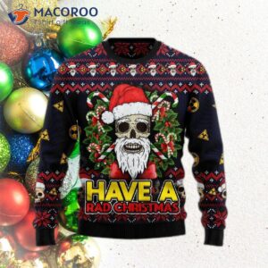 Skull Have A Rad Christmas Ugly Sweater