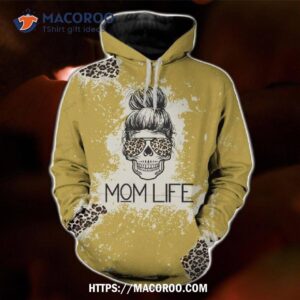 Skull Mom Life All Over Print 3D Hoodie, Halloween Party Favor Ideas
