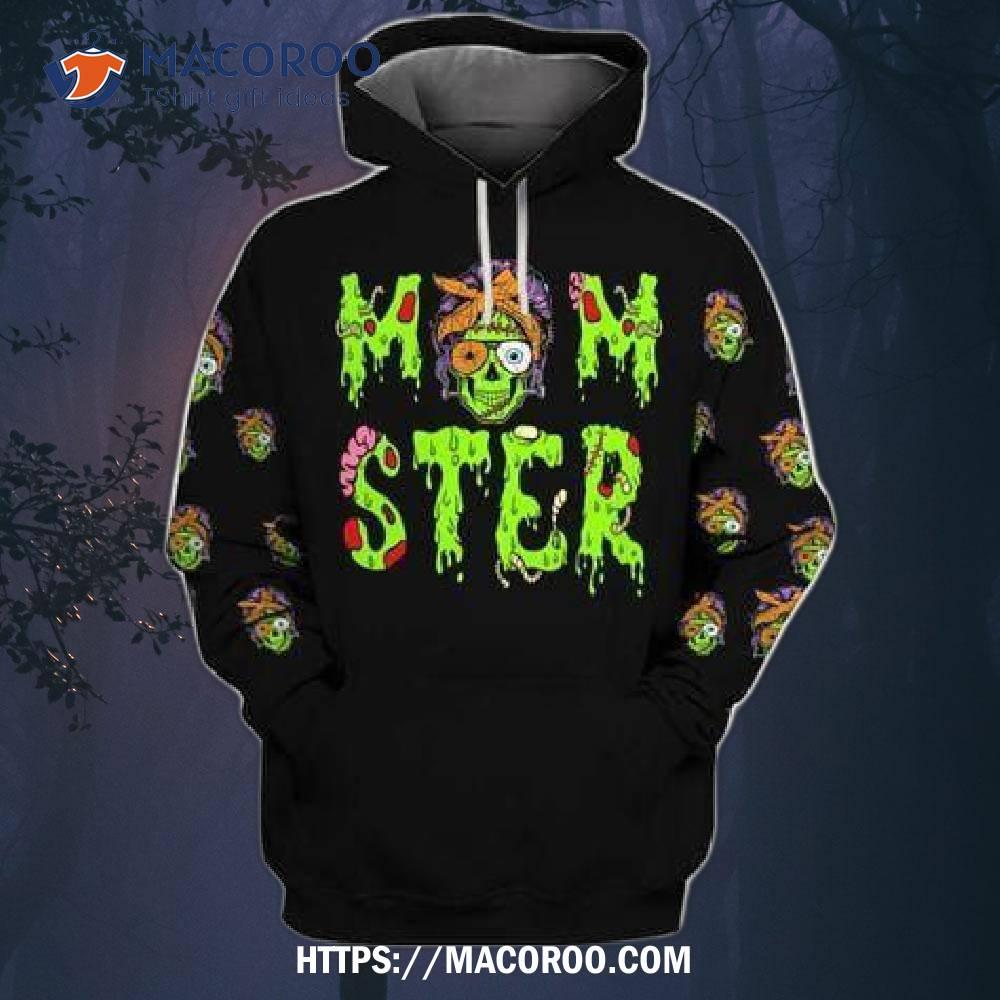 Skull Momster Horror Halloween All Over Print 3D Hoodie