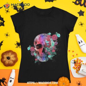 Skull&nbsp;with&nbsp;floral Shirt