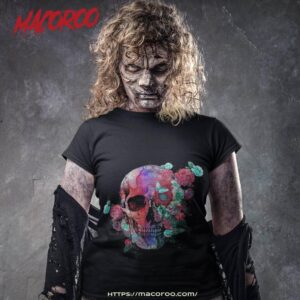 Skull&nbsp;with&nbsp;floral Shirt