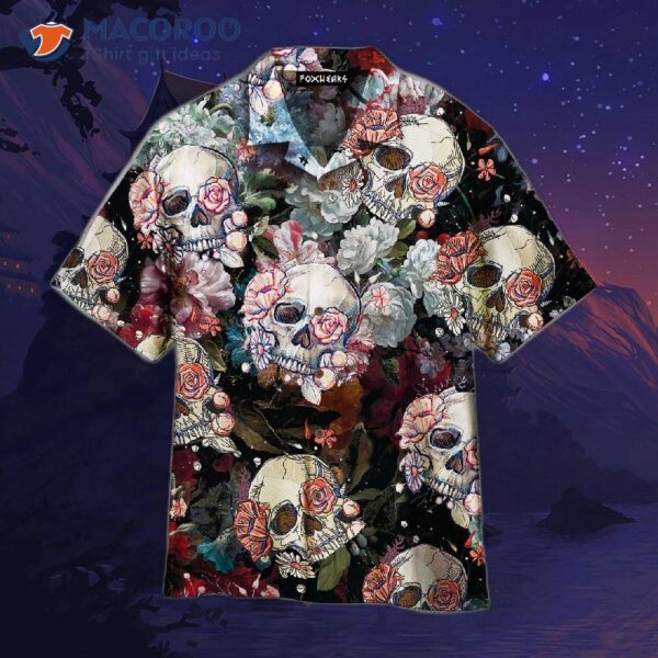 Skull-printed Hawaiian Shirts