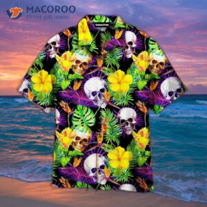skull printed hawaiian shirts 1 1
