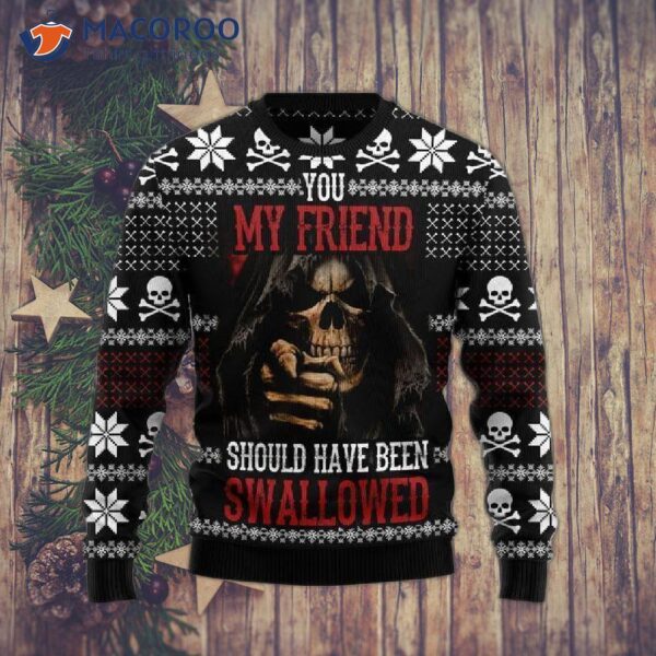 Skull-ugly Christmas Sweater