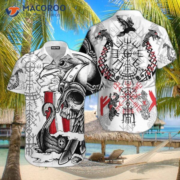 Skull, Viking, Bird, Dragon, And White Hawaiian Shirts