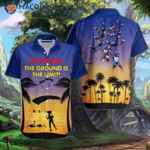 Skydiving – The Ground Is Limit Hawaiian Shirts