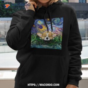 Sleeping Pembroke Welsh Corgi Dog Starry Night Corgi Shirt