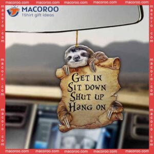 Sloth Lover Custom Shaped Christmas Acrylic Ornament