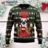 Sloth Santa Claws Ugly Christmas Sweater