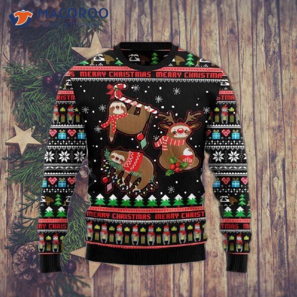 Sloth Ugly Christmas Sweater