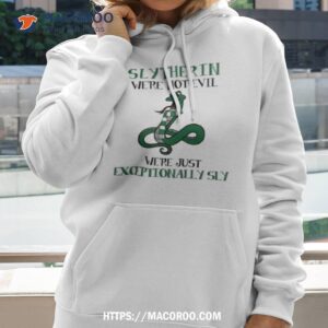 slytherin we re not evil we re just exceptionally sky shirt hoodie 2