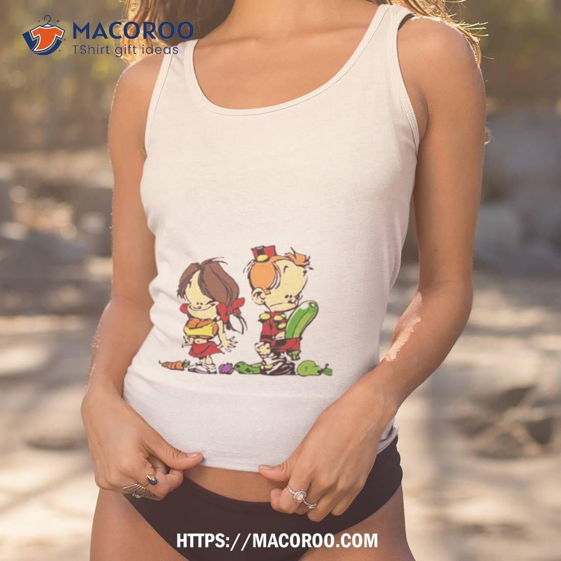 Small Spirou Vegetables Gaston Lagaffe Shirt Small Spirou Vegetables Gaston Lagaffe Shirt