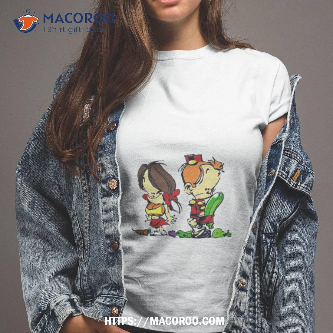Small Spirou Vegetables Gaston Lagaffe Shirt Small Spirou Vegetables Gaston Lagaffe Shirt