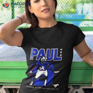 smu mustangs nelson paul 2023 ncaa football shirt tshirt 1