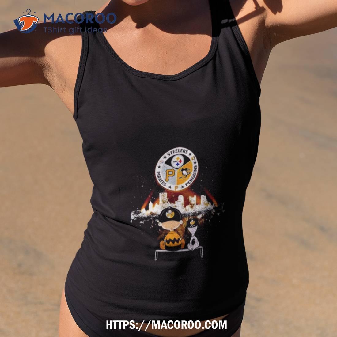 Snoopy And Charlie Brown Pittsburgh Sport Teams Logo Shirt Snoopy And Charlie Brown Pittsburgh Sport Teams Logo Shirt