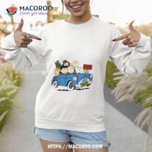 snoopy beach drive car cartoon summer shirt sweatshirt 1