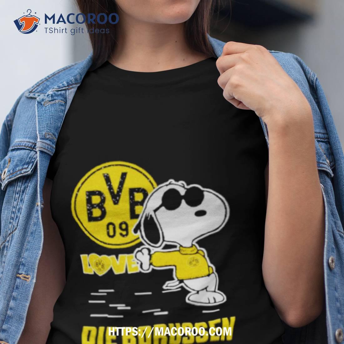 Snoopy Love Borussia Dortmund Football Soccer Shirt Snoopy Love Borussia Dortmund Football Soccer Shirt