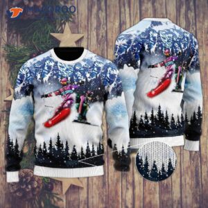 Snowboarding Ugly Christmas Sweater