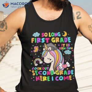 so long first grade second here i come back to school shirt tank top 3