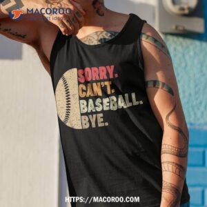 sorry can t baseball bye kids teens coach player shirt tank top 1