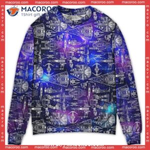 space ships star wars galaxy sweater spiderman christmas sweater 0